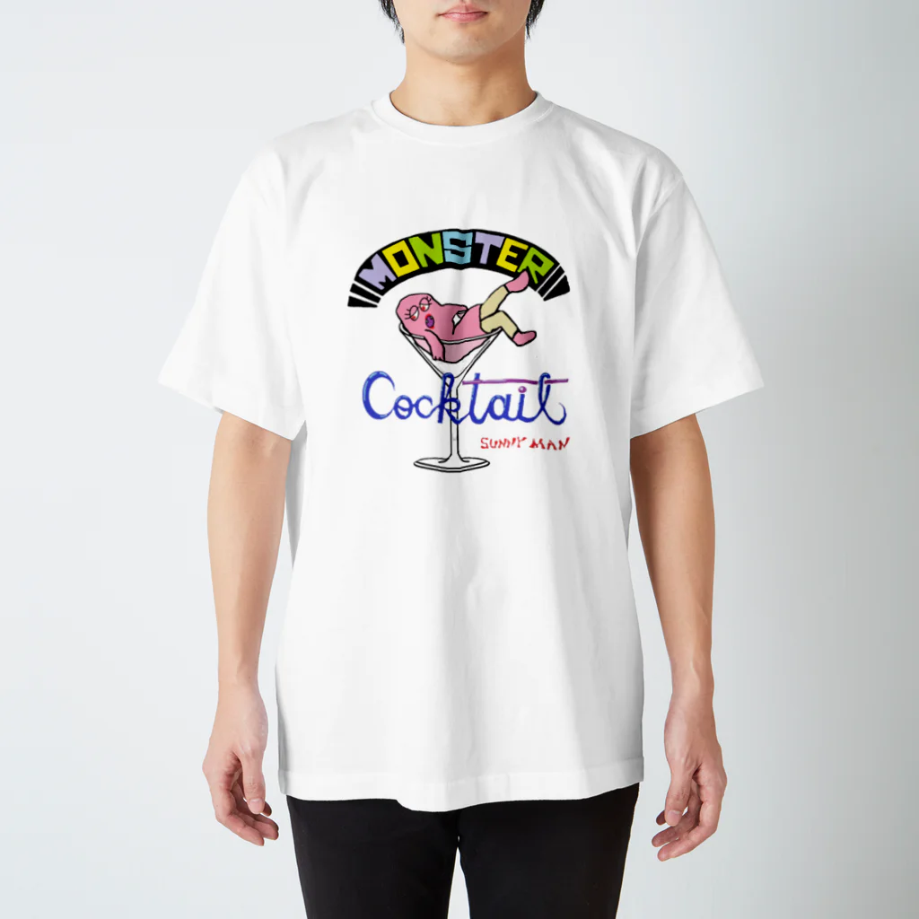 TAKARANOMORIのカクテル　サニーマン・モンスター  スタンダードTシャツ