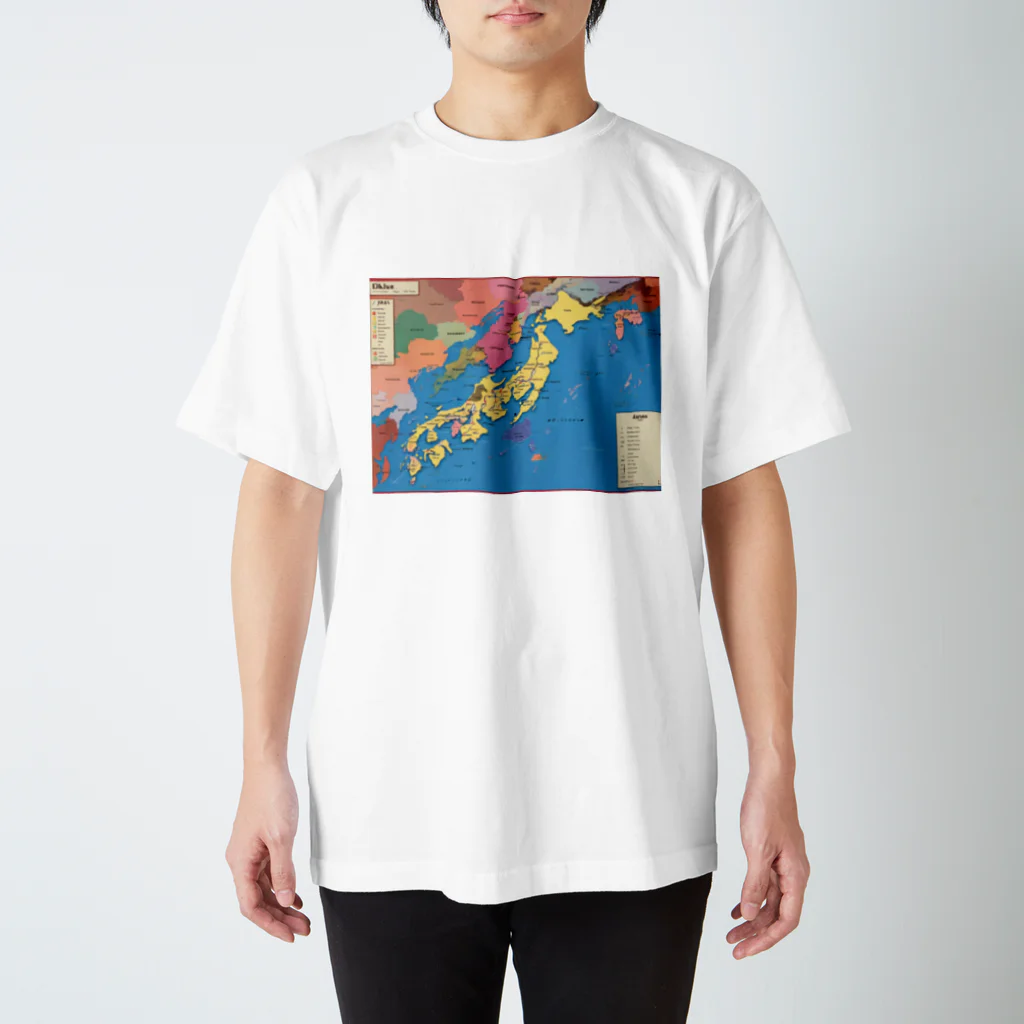 MONOQLOKOKOの地図 スタンダードTシャツ