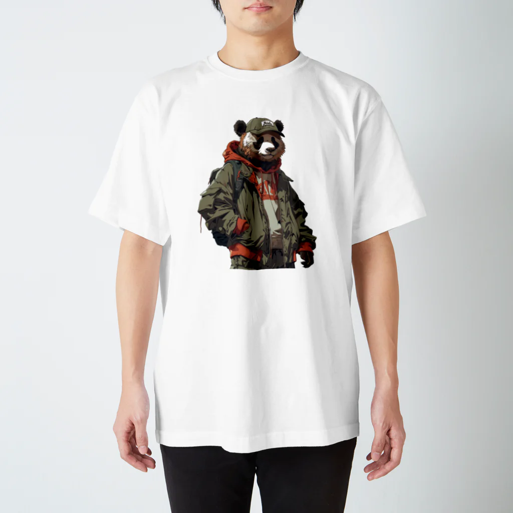 パンダ工房Nのおしゃれパンダ男子 Regular Fit T-Shirt