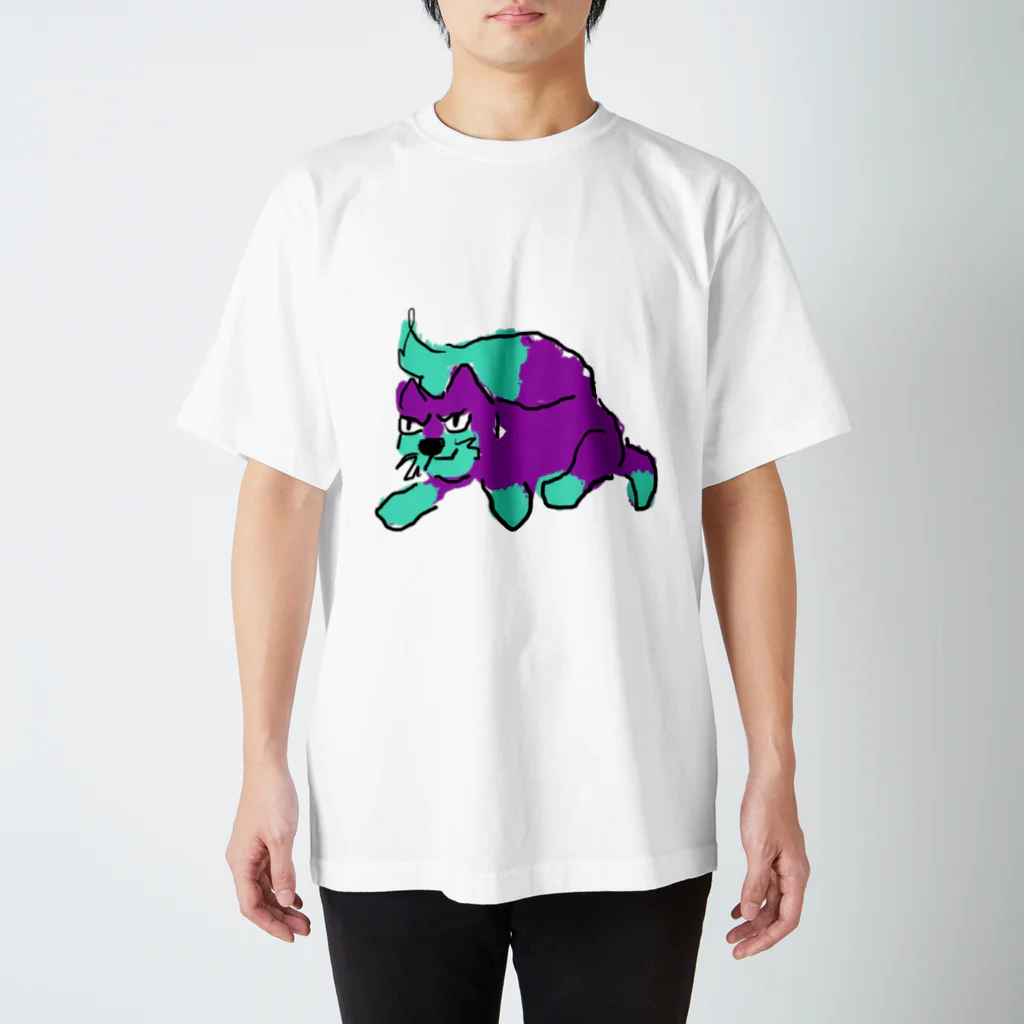 pawrakiyaの猫（（）） スタンダードTシャツ