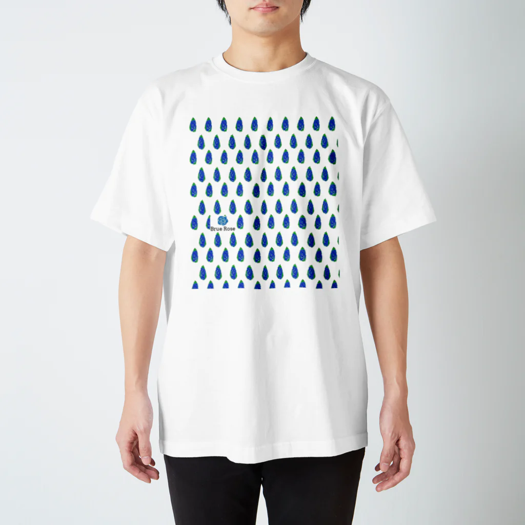 BRUE ROSE.のsimple blue スタンダードTシャツ