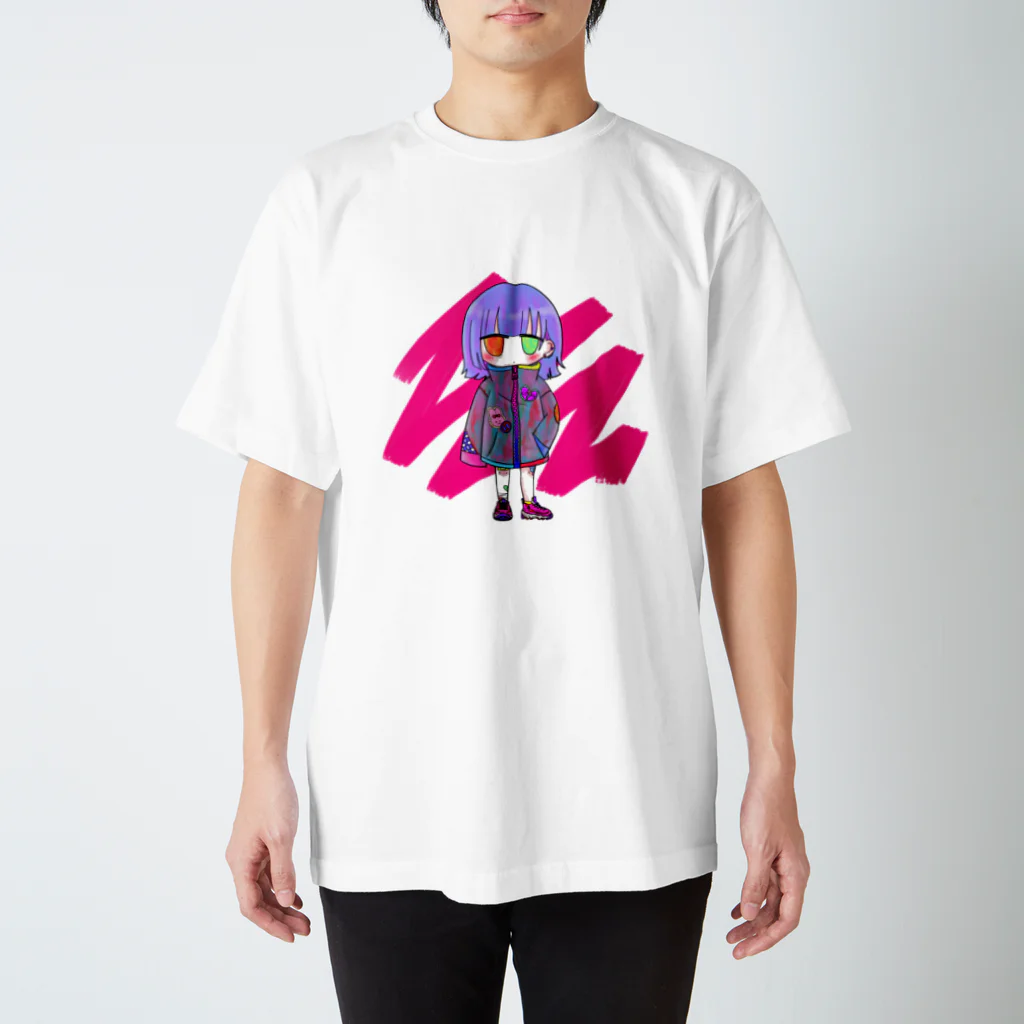 yumeochiのストリートカジュアルな女の子 Regular Fit T-Shirt