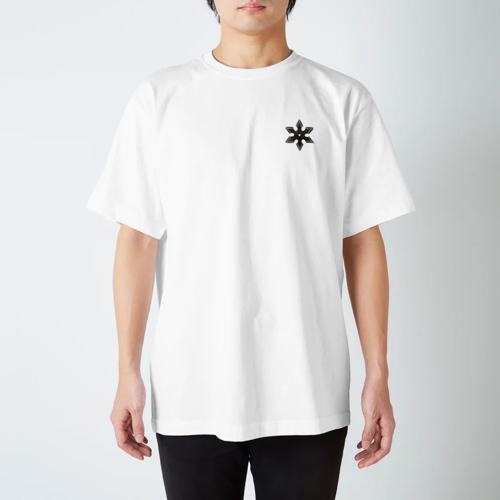 omochi_stampの手裏剣バックアタック Regular Fit T-Shirt