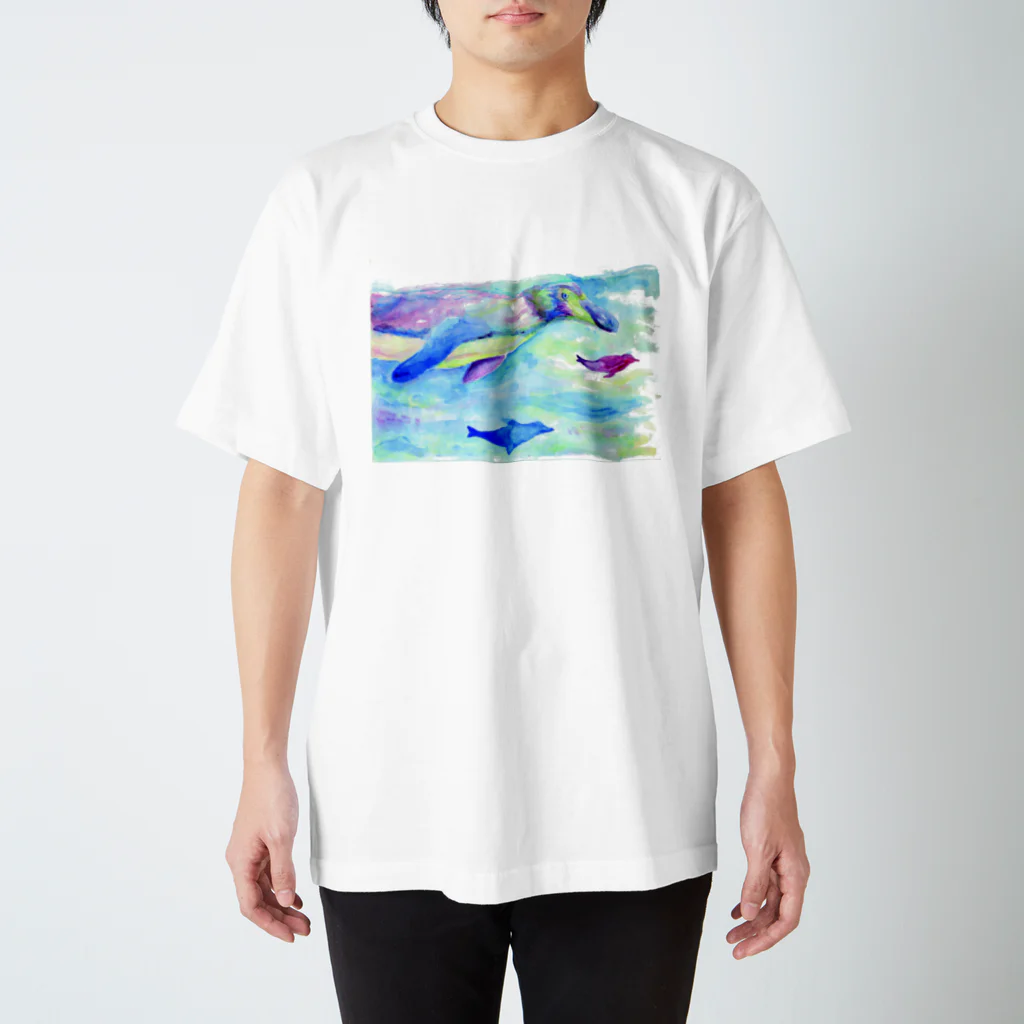 ふたごのおよげペンギン Regular Fit T-Shirt