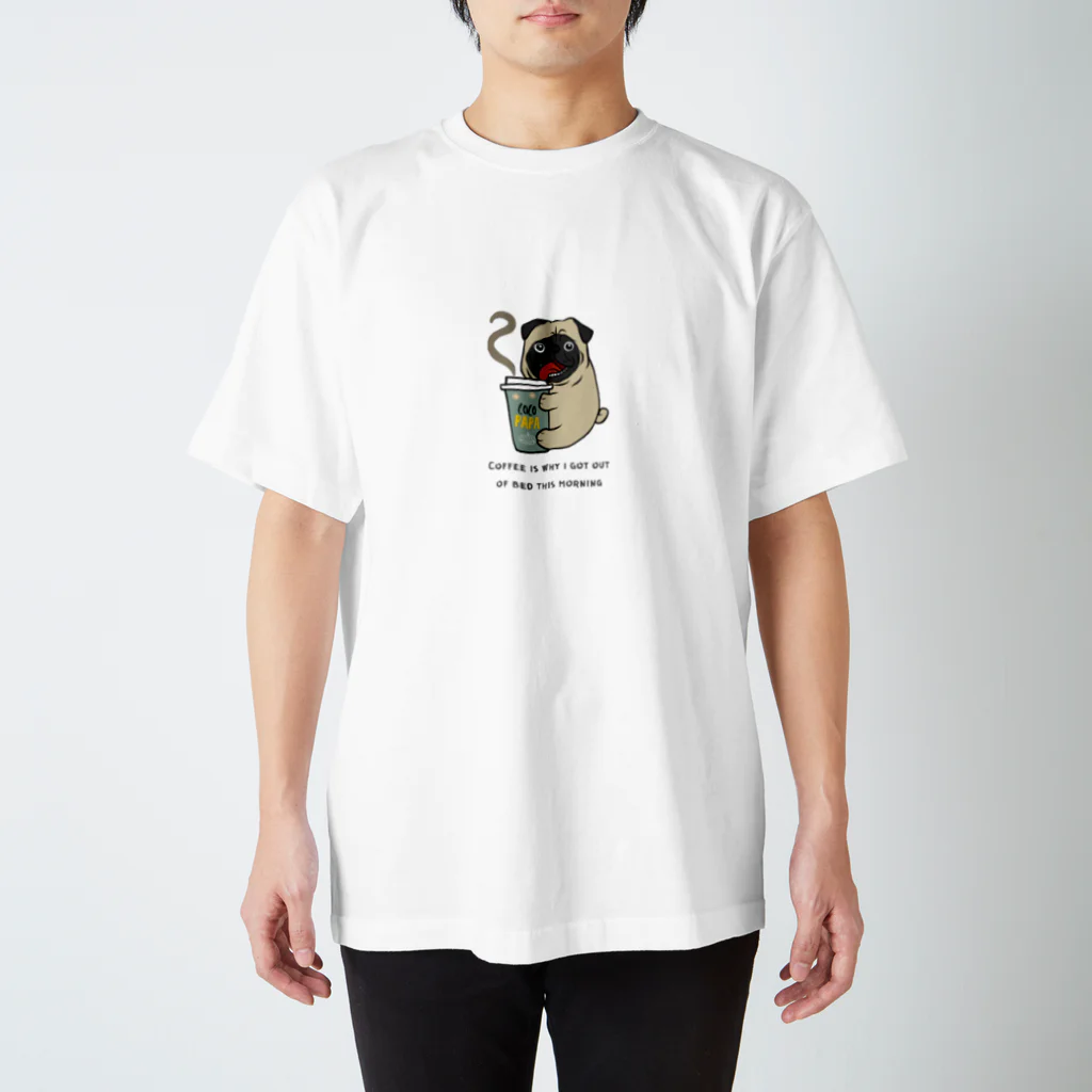 cocopapa-mamのcocopapa　可愛いパグのドッグTシャツ Regular Fit T-Shirt
