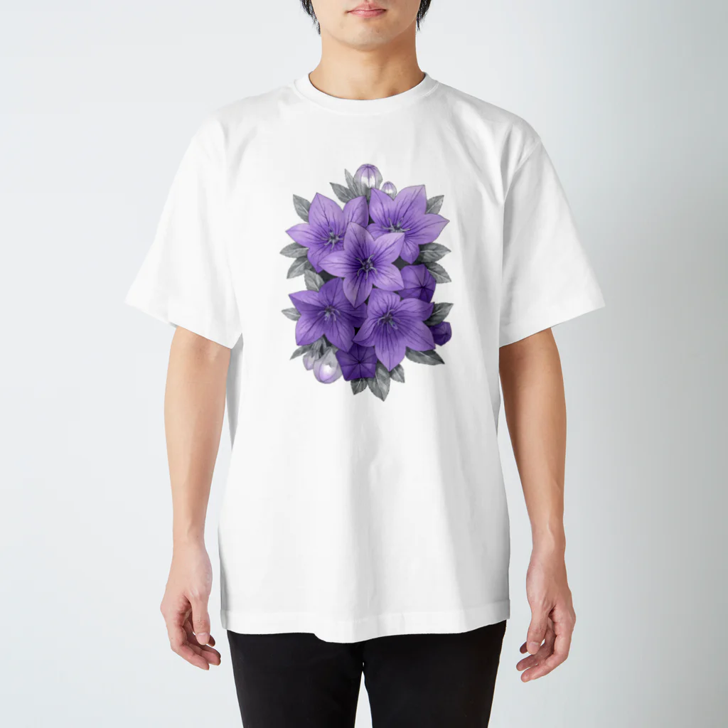 苗村さとみの桔梗 Regular Fit T-Shirt