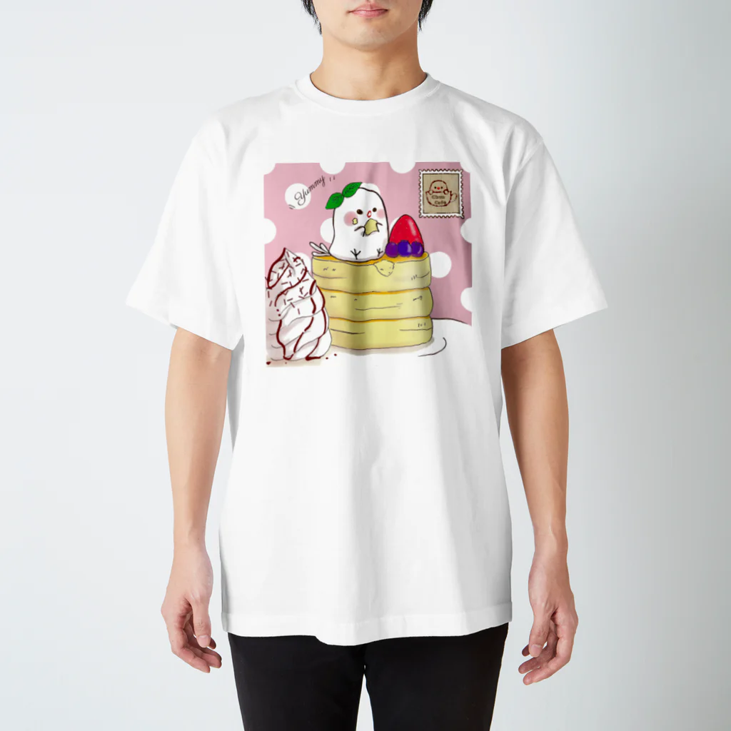 ちゅんすけ（ ●e● ）のちゅんカフェpk（Ｐ） Regular Fit T-Shirt