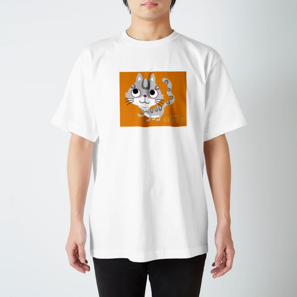 AtelierCOMETのにゃんにゃんこ スタンダードTシャツ