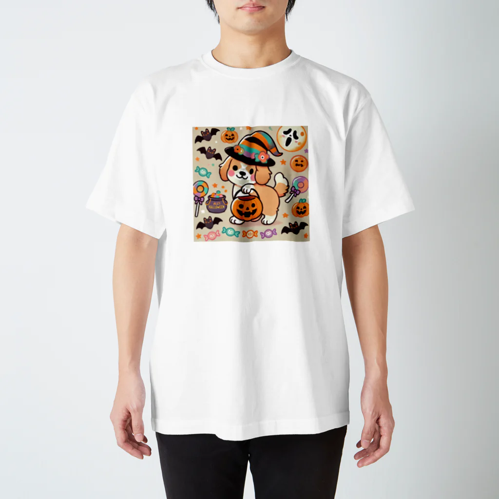 あとりえmignonのハロウィンドッグ Regular Fit T-Shirt