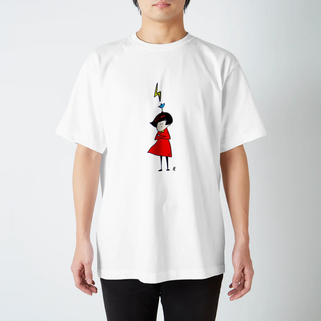 なで肩うさぎの美香堂のアンテナ少女 スタンダードTシャツ