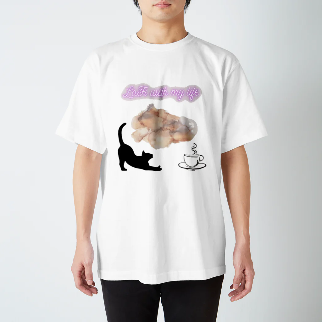 FocusFlow beatsのLoFi with my life Regular Fit T-Shirt