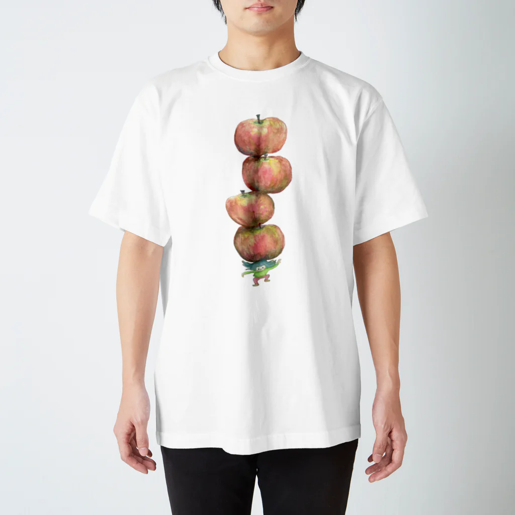  Kuunsirppiのりんごりんごりんごりんご Regular Fit T-Shirt