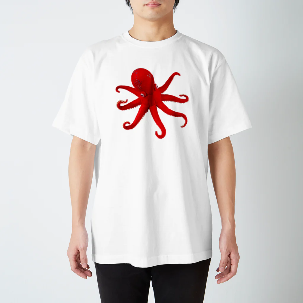 水島ひねの居眠りタコ Regular Fit T-Shirt