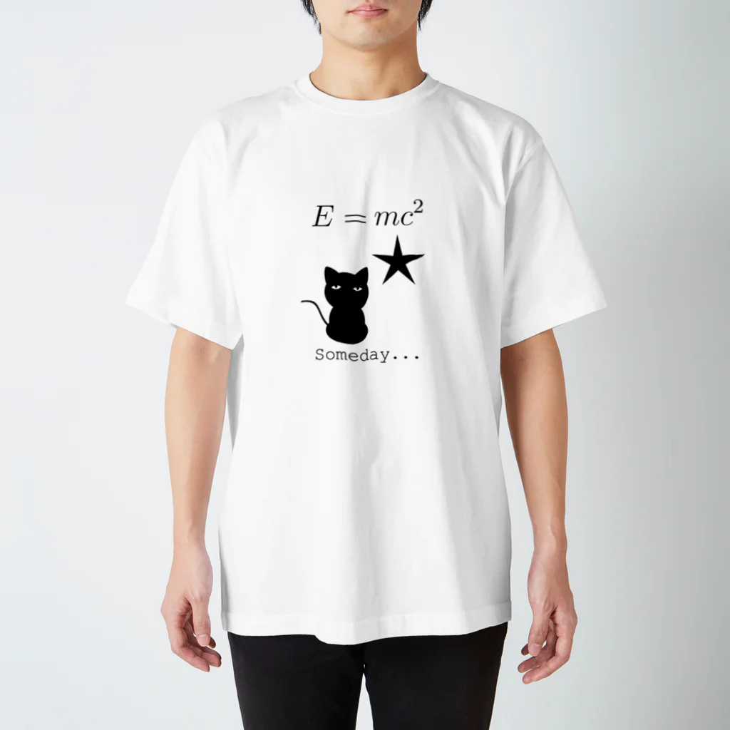 yuko_suzukiのアインシュタインの相対性理論で夢見るネコ Regular Fit T-Shirt