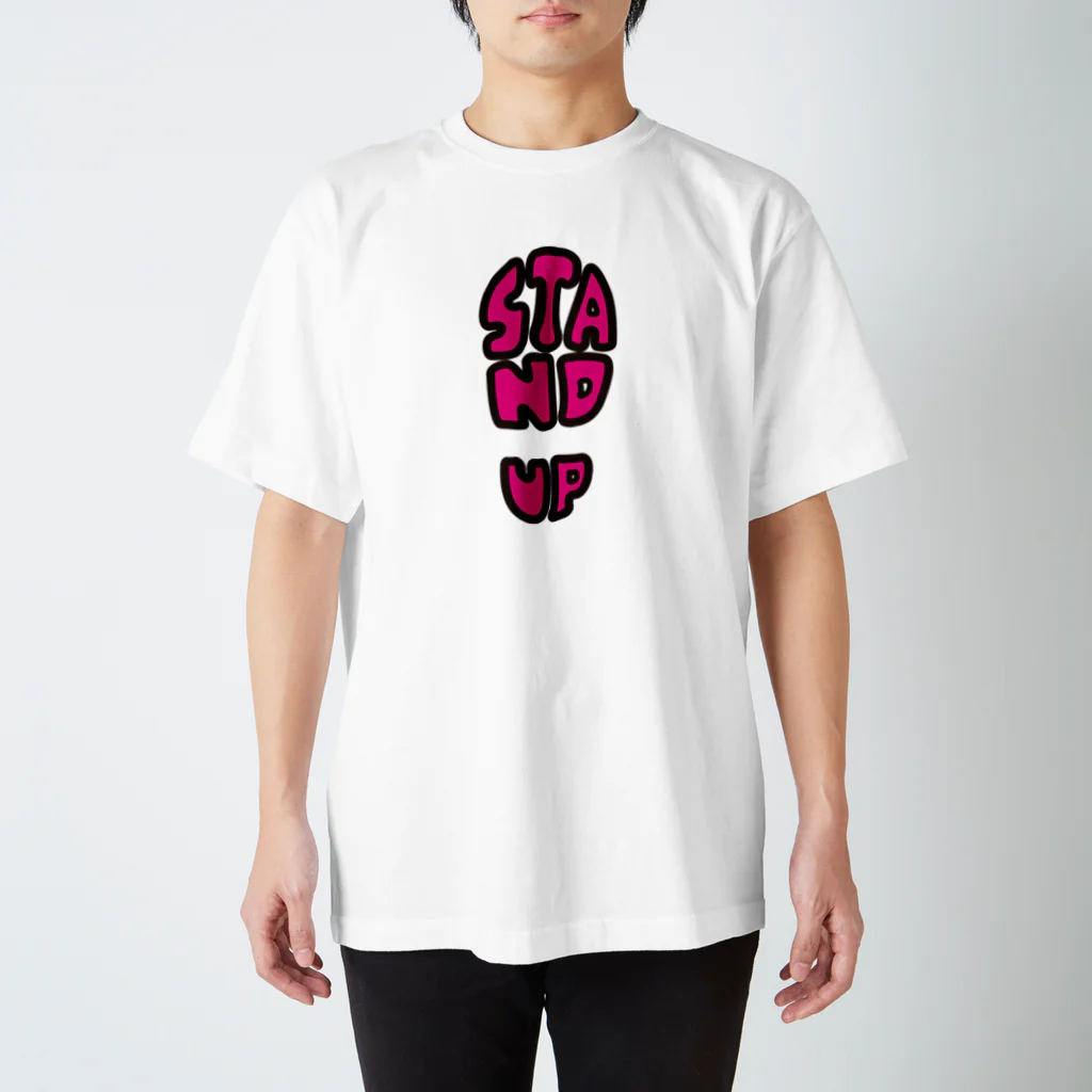 OTAGIRIのSTAND UP(マゼンタ) スタンダードTシャツ