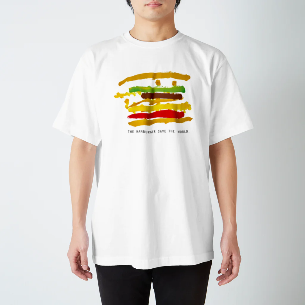 DUCKDESIGNのTHE HUMBERGER SAVE THE WORLD スタンダードTシャツ