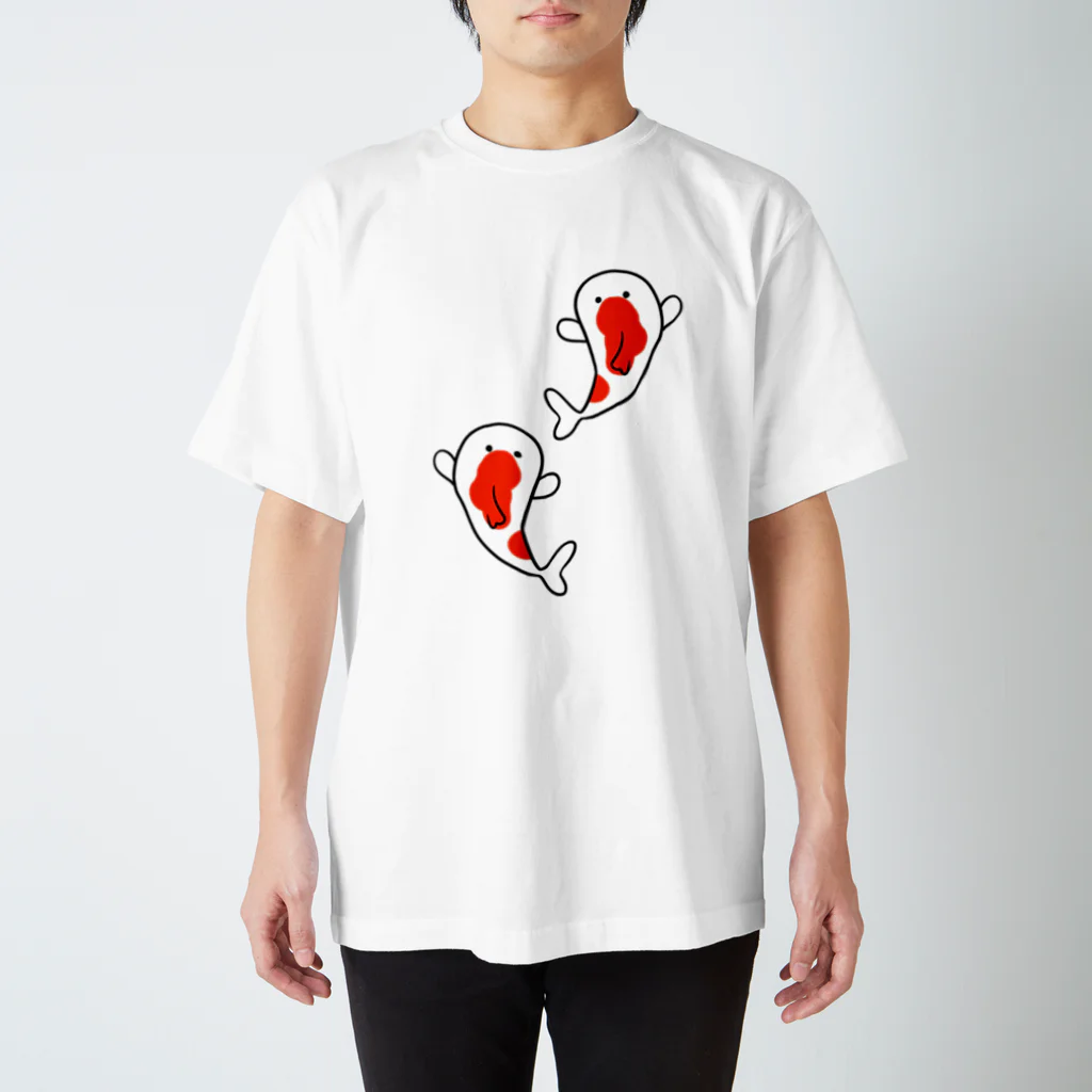 ほんわか工場の錦鯉ちゃん Regular Fit T-Shirt