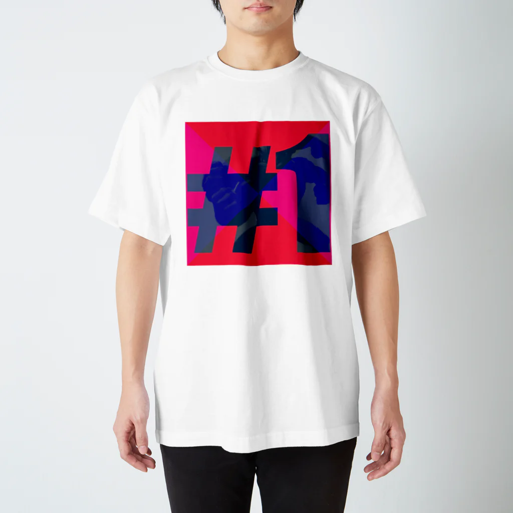 dullskyのNo,1赤 スタンダードTシャツ