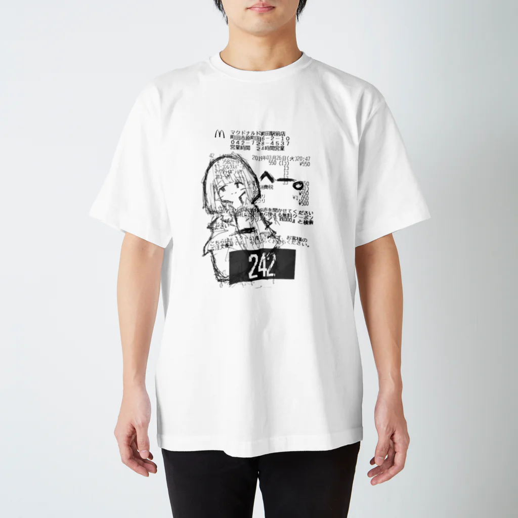 田螺_tanisiの20190326_おんな_修正 スタンダードTシャツ