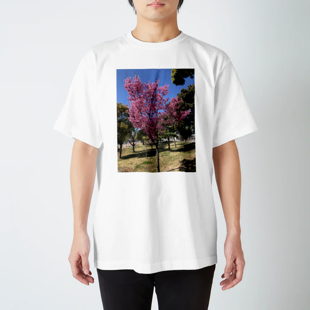 お花畑の桜 Regular Fit T-Shirt