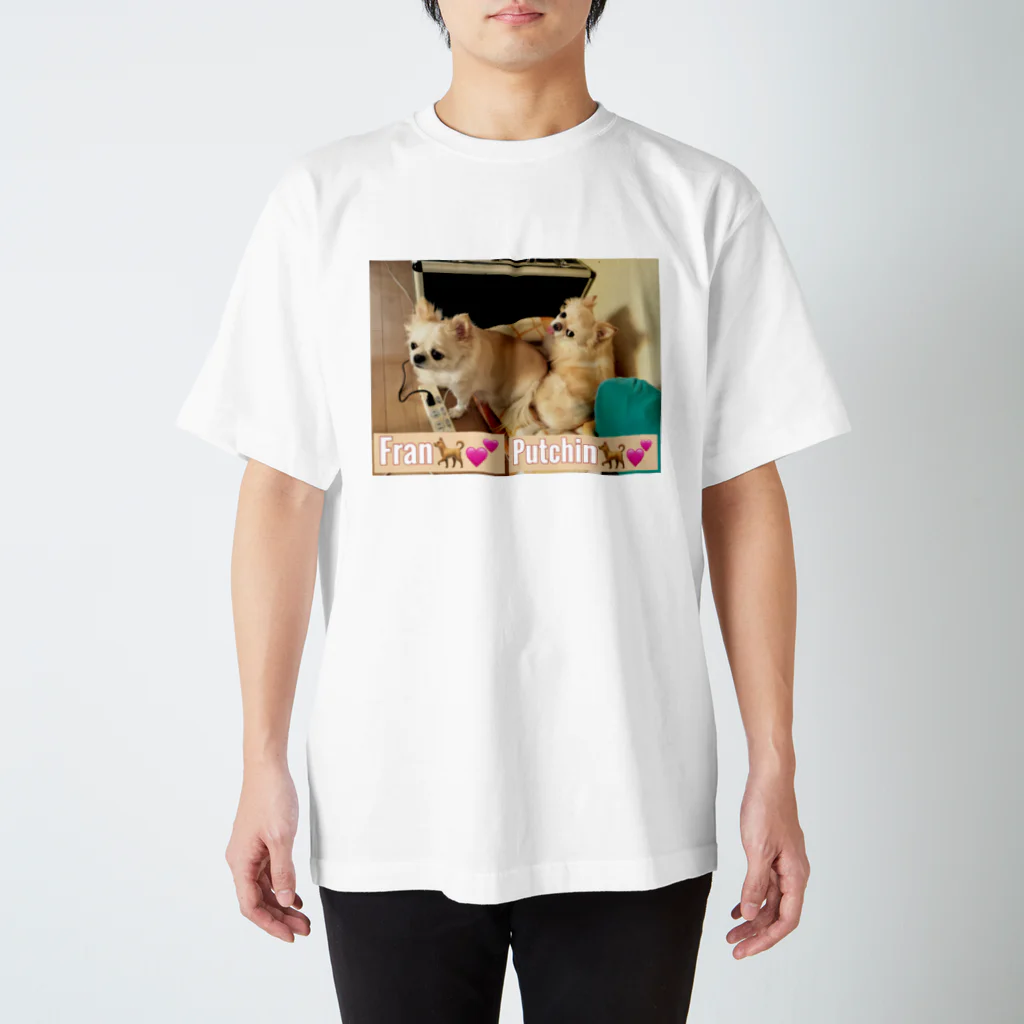 yuZo EBS🥊のプチフラ🐕💕🐕 Regular Fit T-Shirt