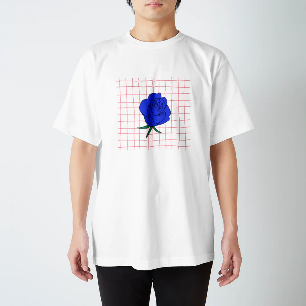 mizukiの薔薇(青) Regular Fit T-Shirt