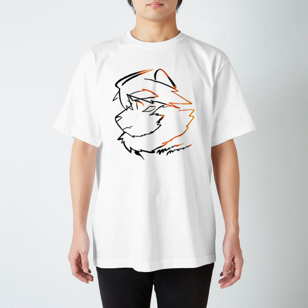 トラド悶々◯虎ケモVtuberの悶々横顔 Regular Fit T-Shirt