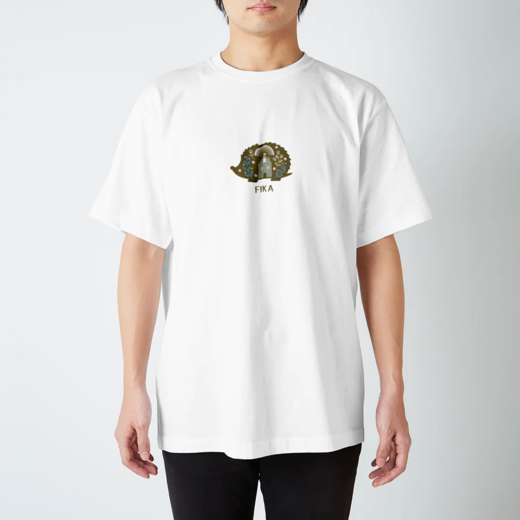 ZenCの【 FIKA 北欧 ハリネズミ】3 Regular Fit T-Shirt