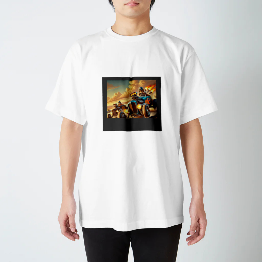 BatsuRaのバックヤードレーサー Regular Fit T-Shirt
