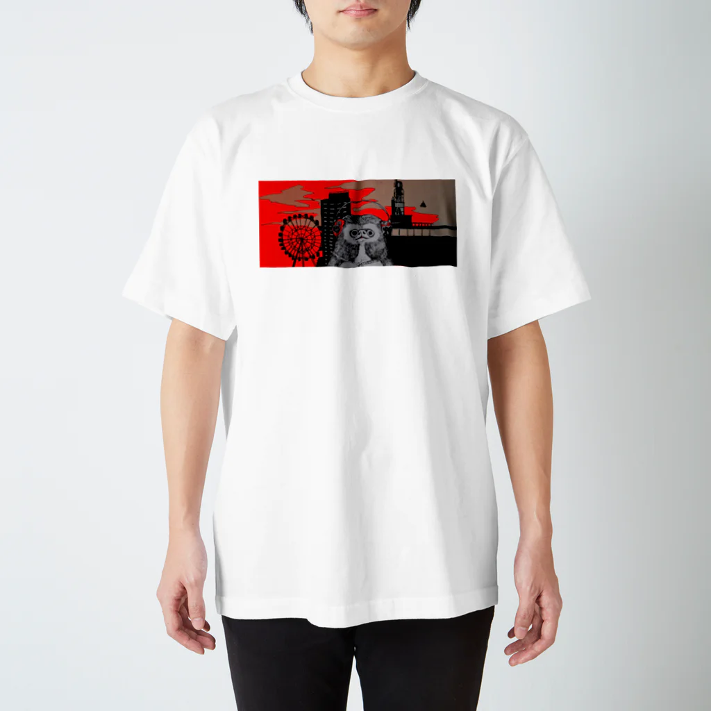 トビマル 零治の狸くん Regular Fit T-Shirt