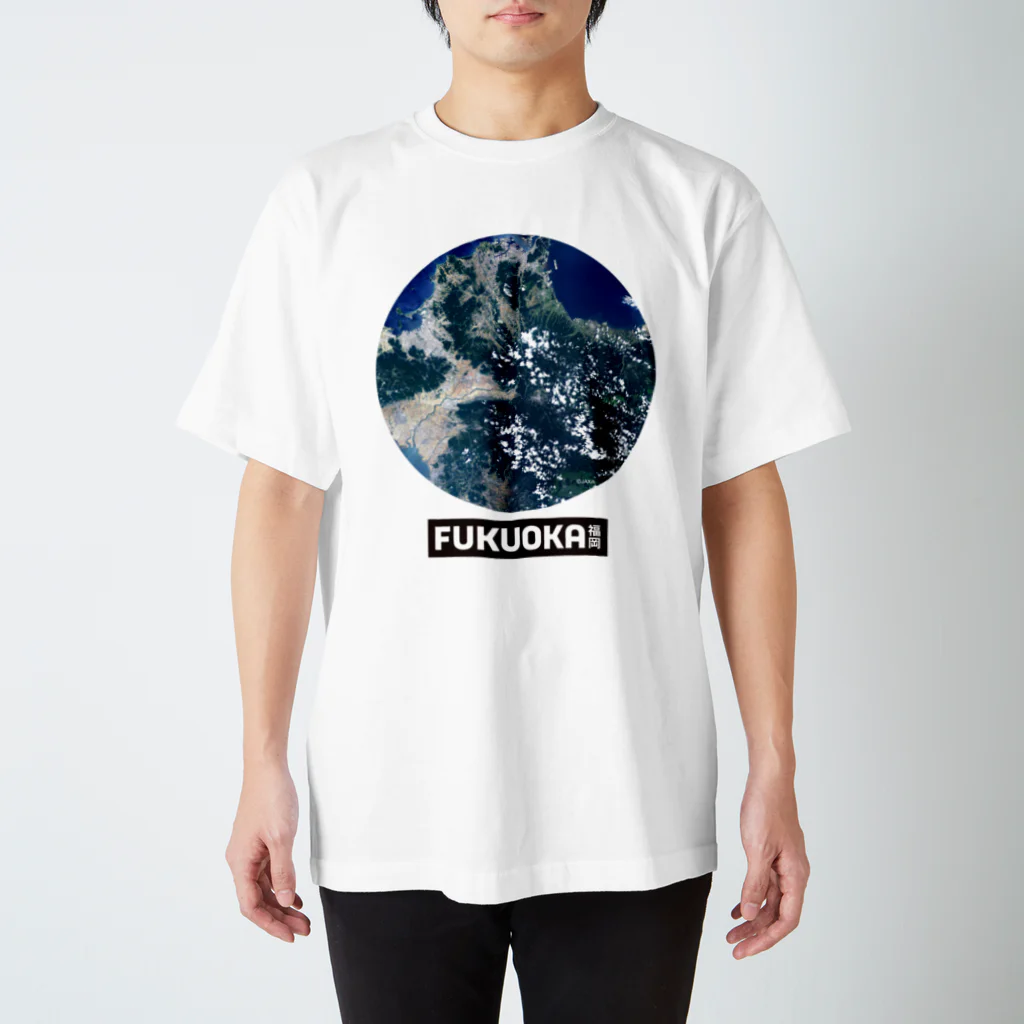 めぐりあいま商会のfukuoka衛星画像 スタンダードTシャツ