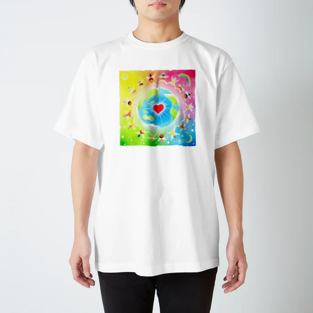 Angel channeling Art 天使のお部屋のワンネス スタンダードTシャツ