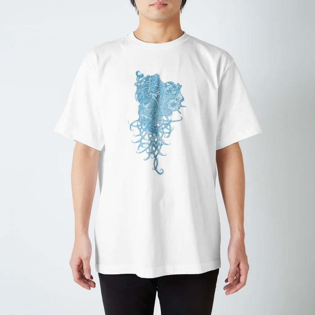 アトリエ葱の羊(水色) Regular Fit T-Shirt