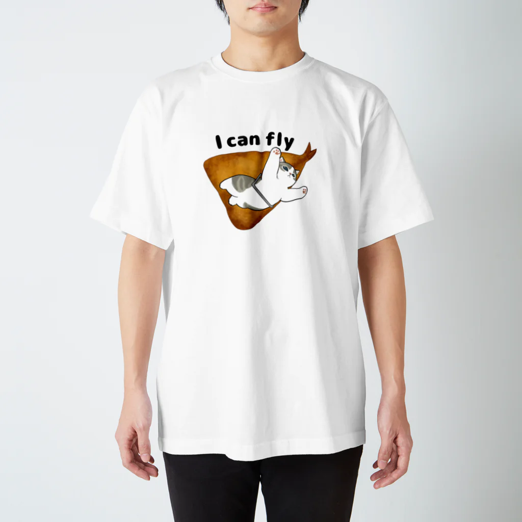 mofusandのアジふらいにゃん Regular Fit T-Shirt