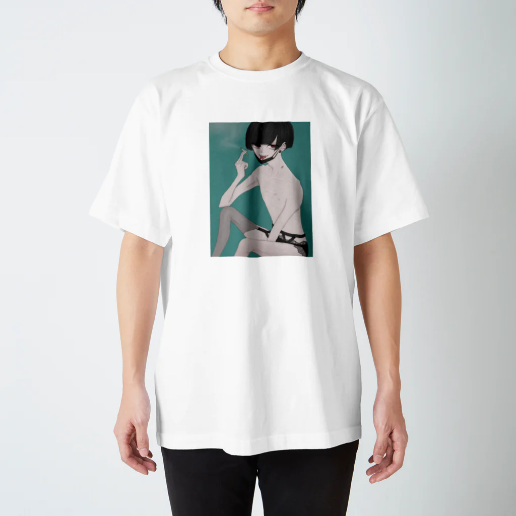 纈珠✝︎のびじん スタンダードTシャツ