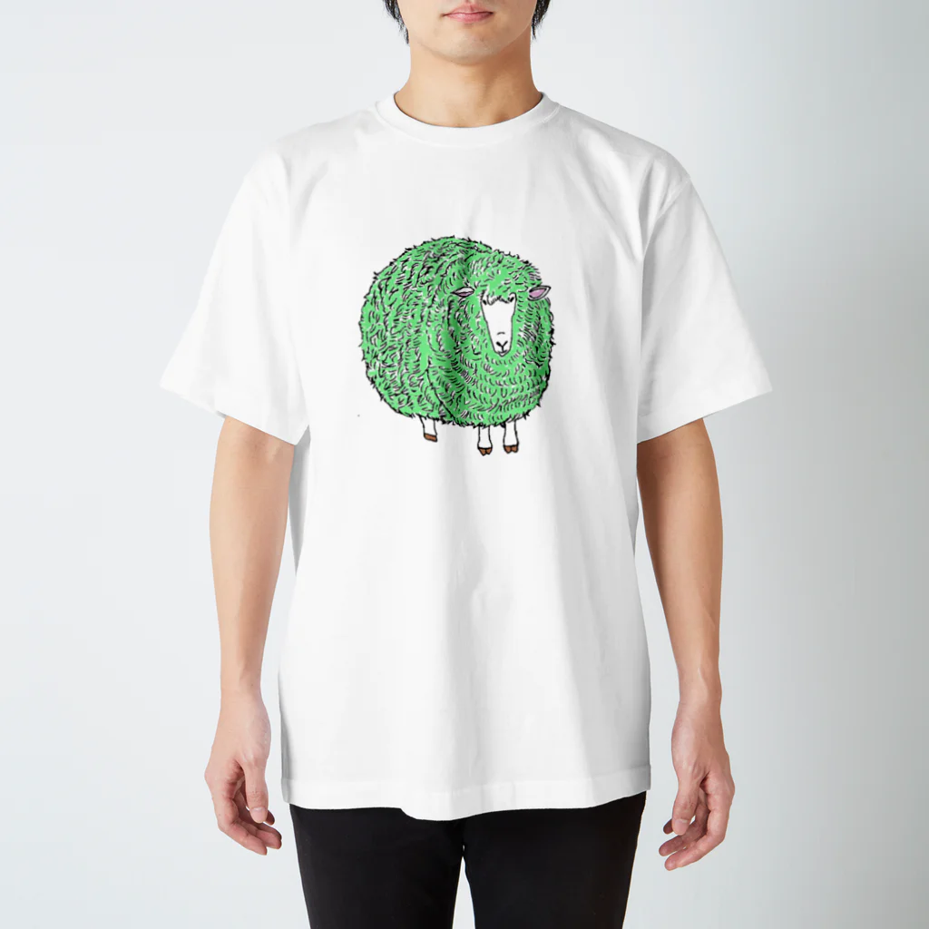 toyokoのひつじメルヒェン（緑） スタンダードTシャツ