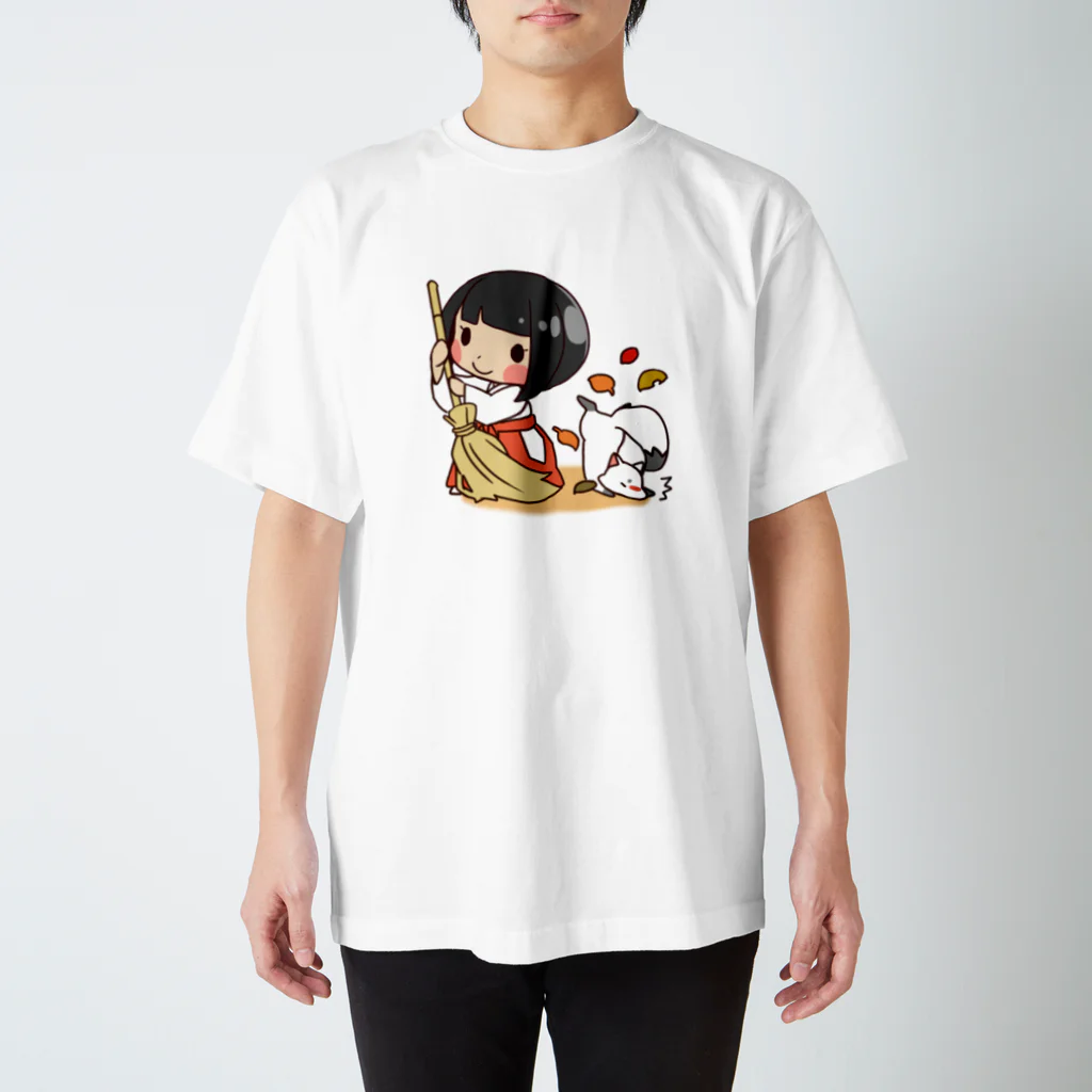 巫女さんコンさんの巫女さんコンさん スタンダードTシャツ