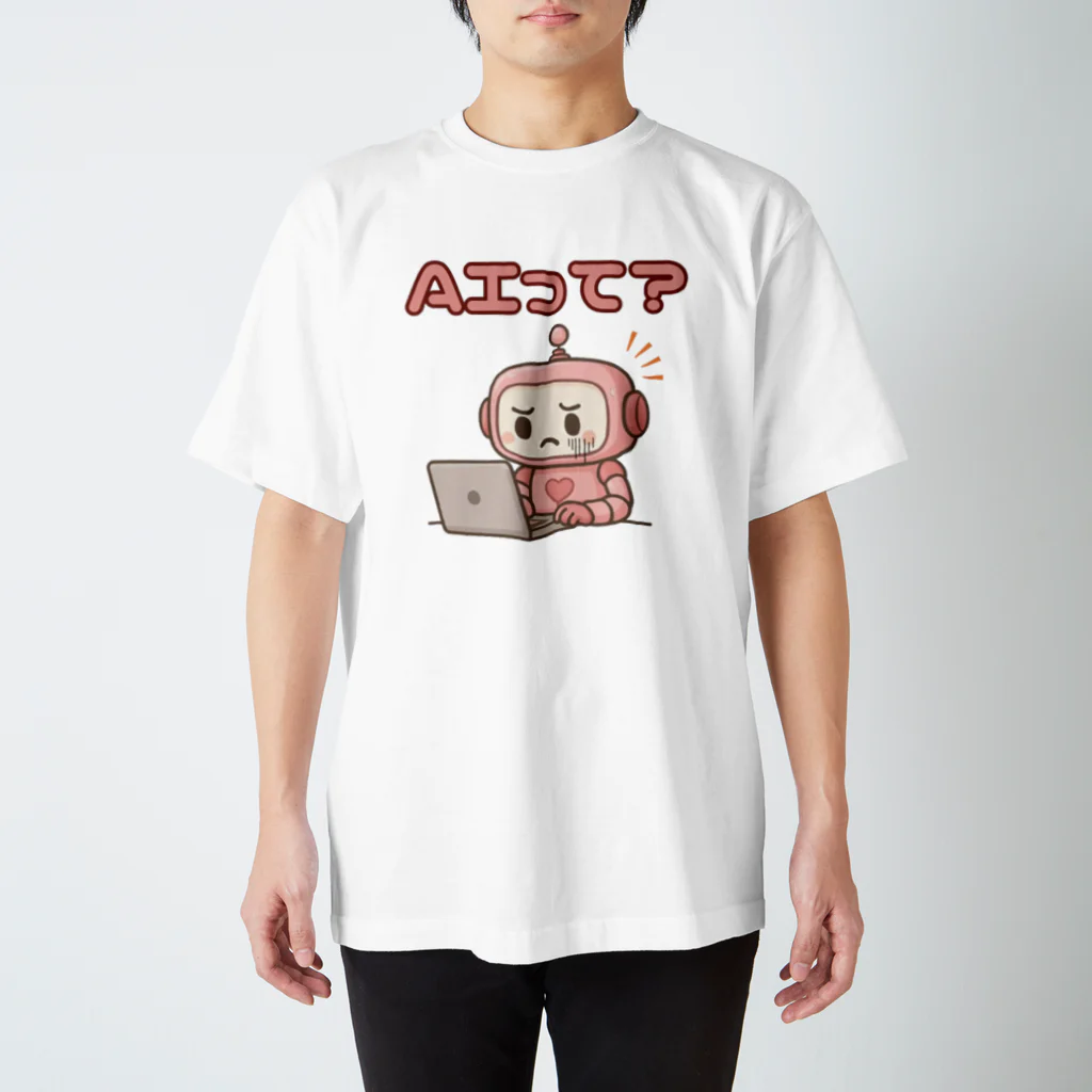 Kazumaのショップの奮闘中のAIロボット Regular Fit T-Shirt