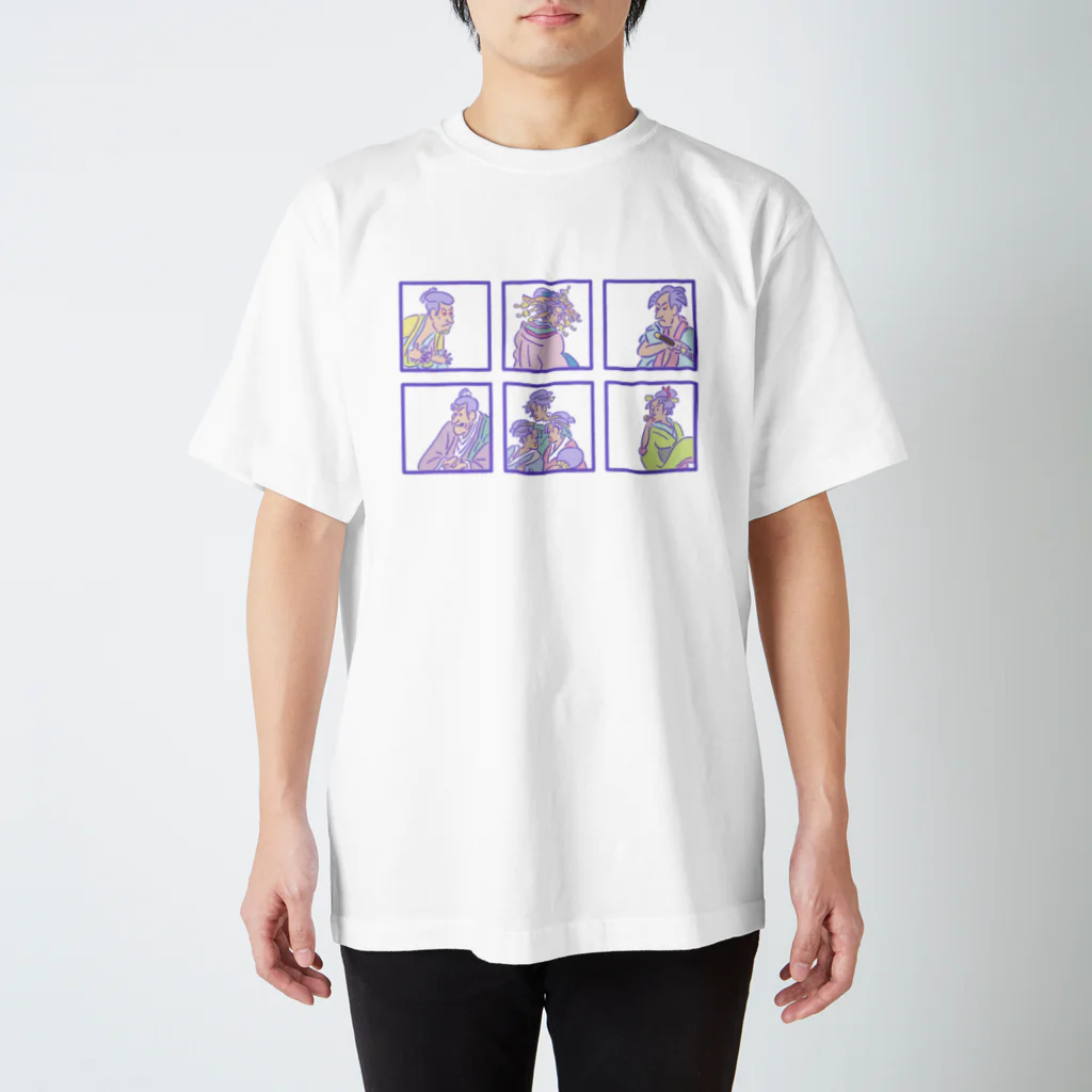 yu_takada_のゆめかわ浮世絵『ごちゃまぜ』 スタンダードTシャツ