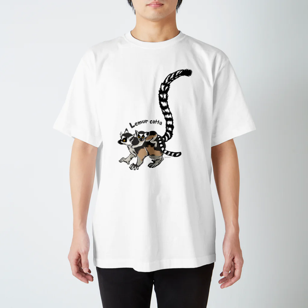 MUSEUM LAB SHOP MITのLemur catta＊ワオキツネザルTシャツ スタンダードTシャツ