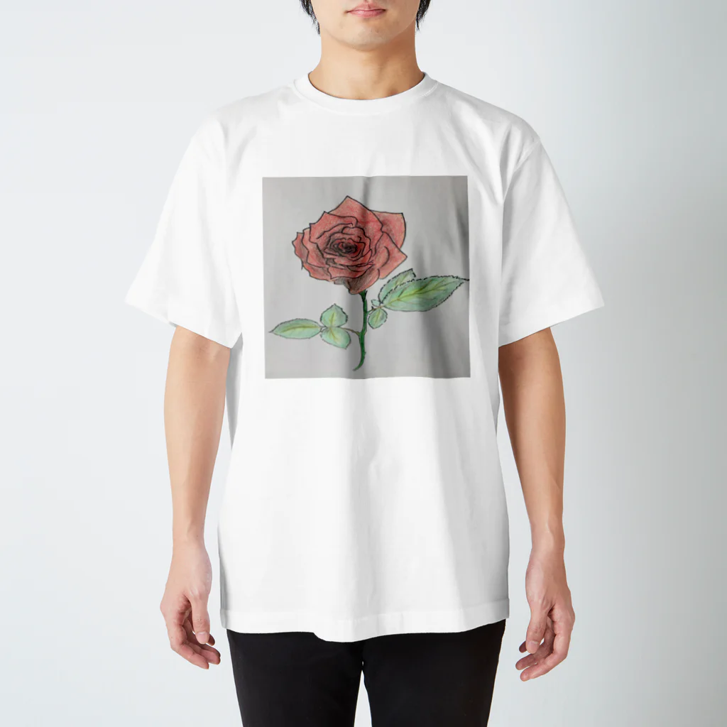 gbrlの薔薇T Regular Fit T-Shirt