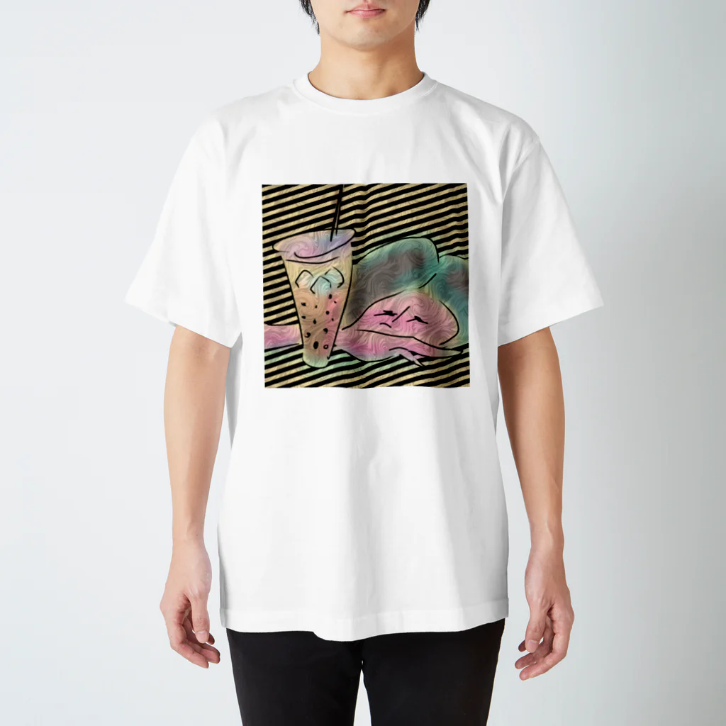 がんばらないちゃんのタピオカに恋girl Regular Fit T-Shirt