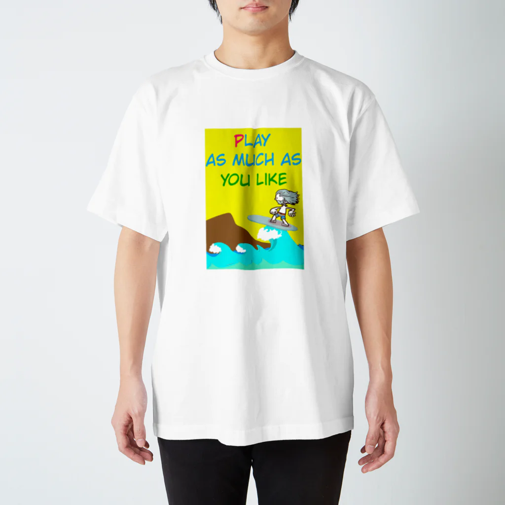 長里徹應のPLAY AS MUCH AS YOU LIKE Regular Fit T-Shirt