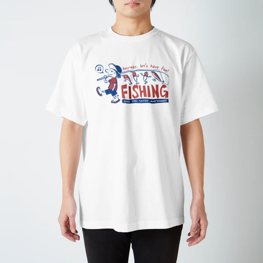 ワカボンドの釣りをとにかく楽しもう!_レトロ スタンダードTシャツ