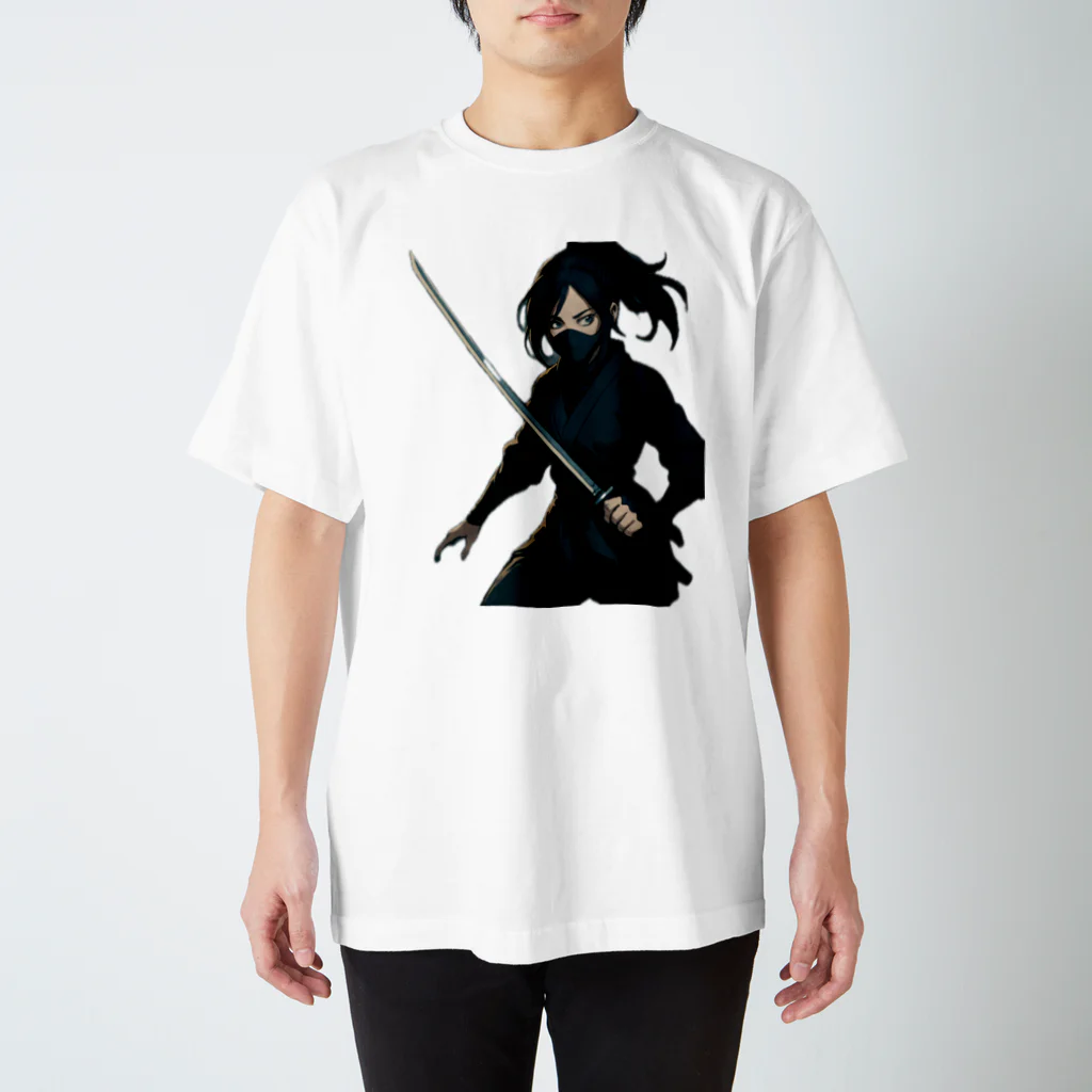 oto_jpのNinja Girl T-Shirt 女忍者Tシャツ Regular Fit T-Shirt