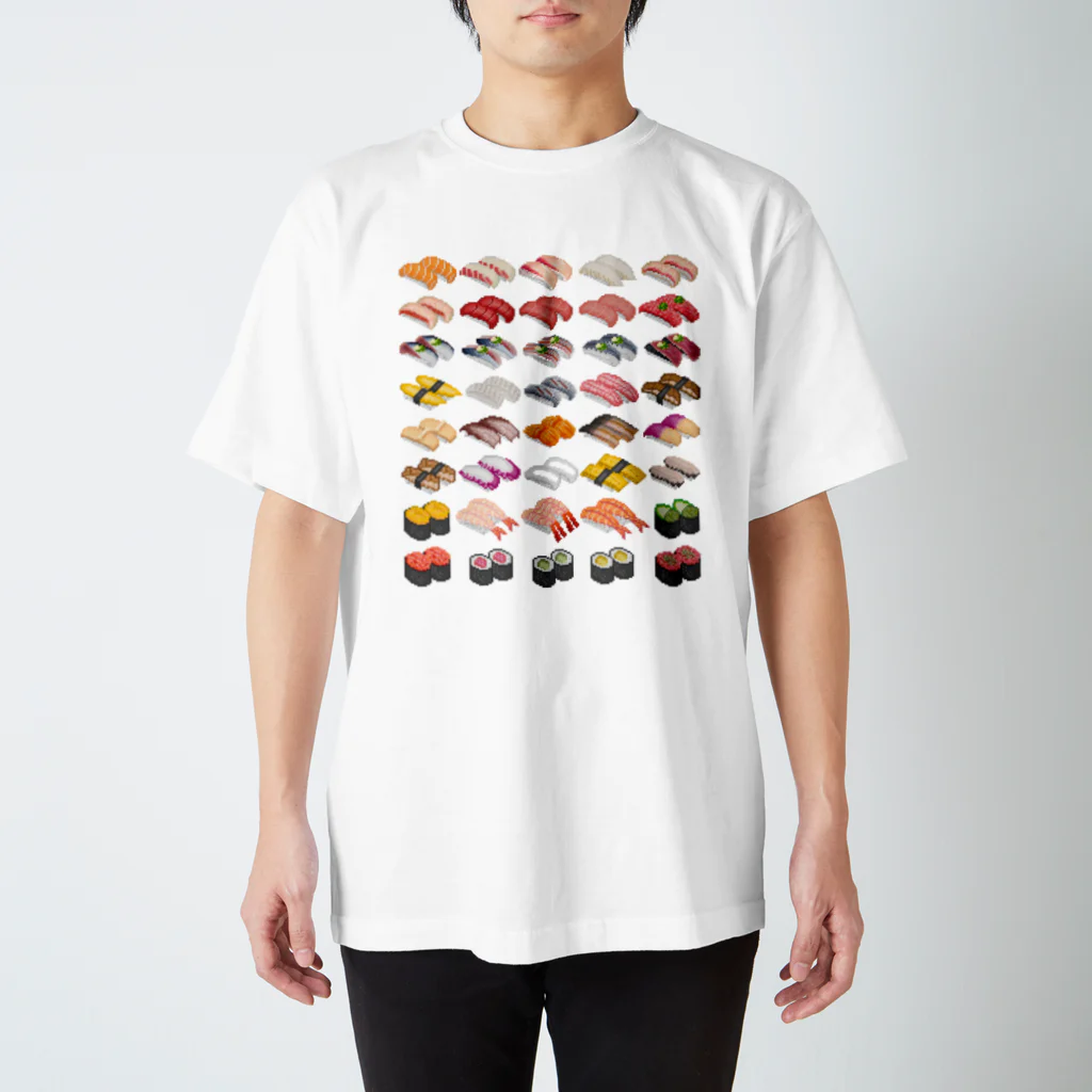 猫と釣り人のSUSHI_1B スタンダードTシャツ