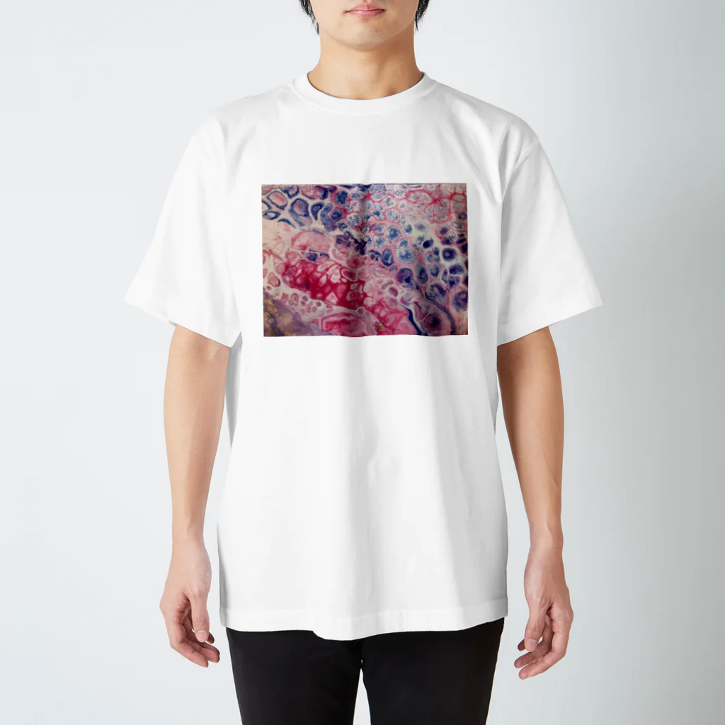 抽象画 A.S Galleryの海の音＿A.S Gallery Regular Fit T-Shirt