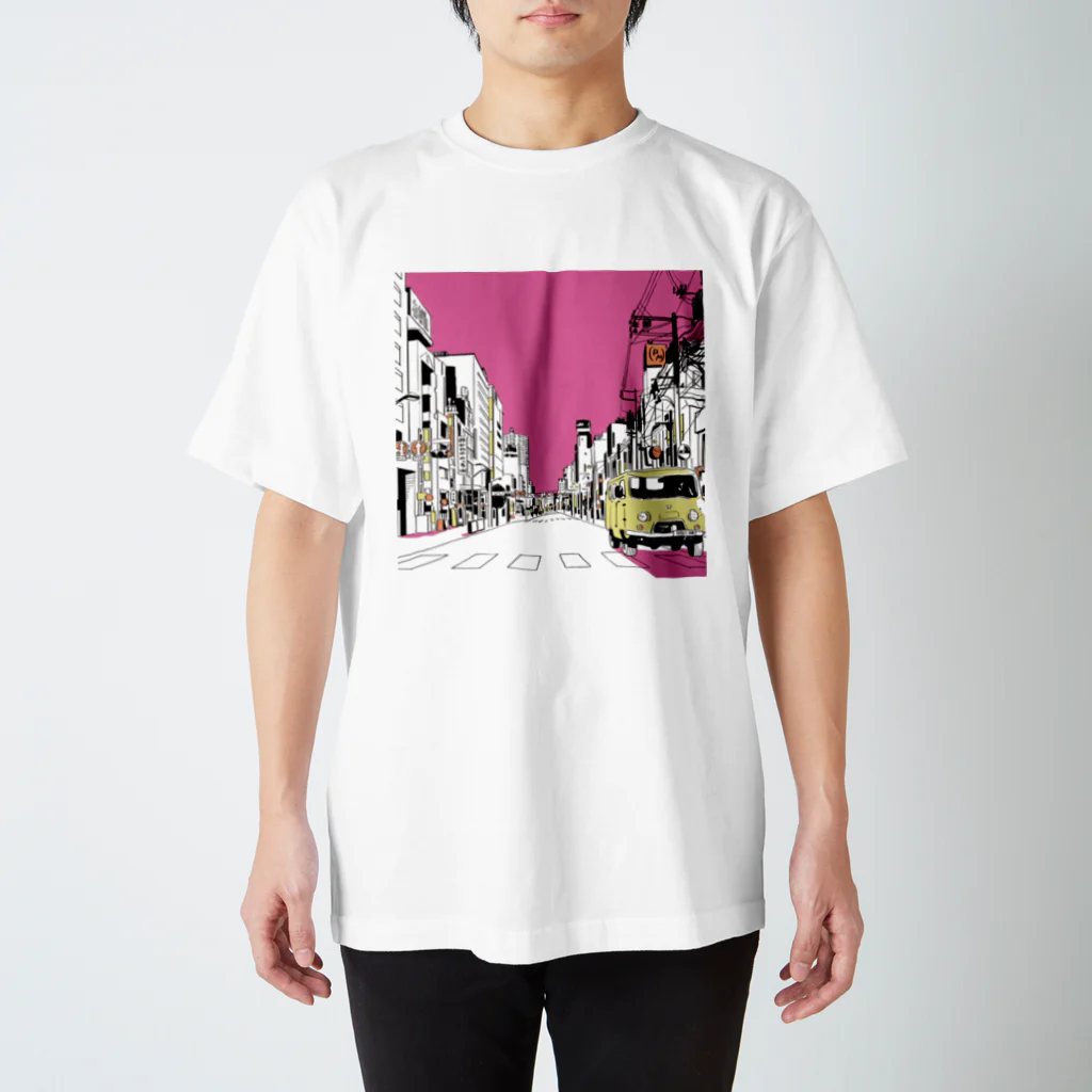 かわののっちのお店のAM｜PM夕焼け スタンダードTシャツ