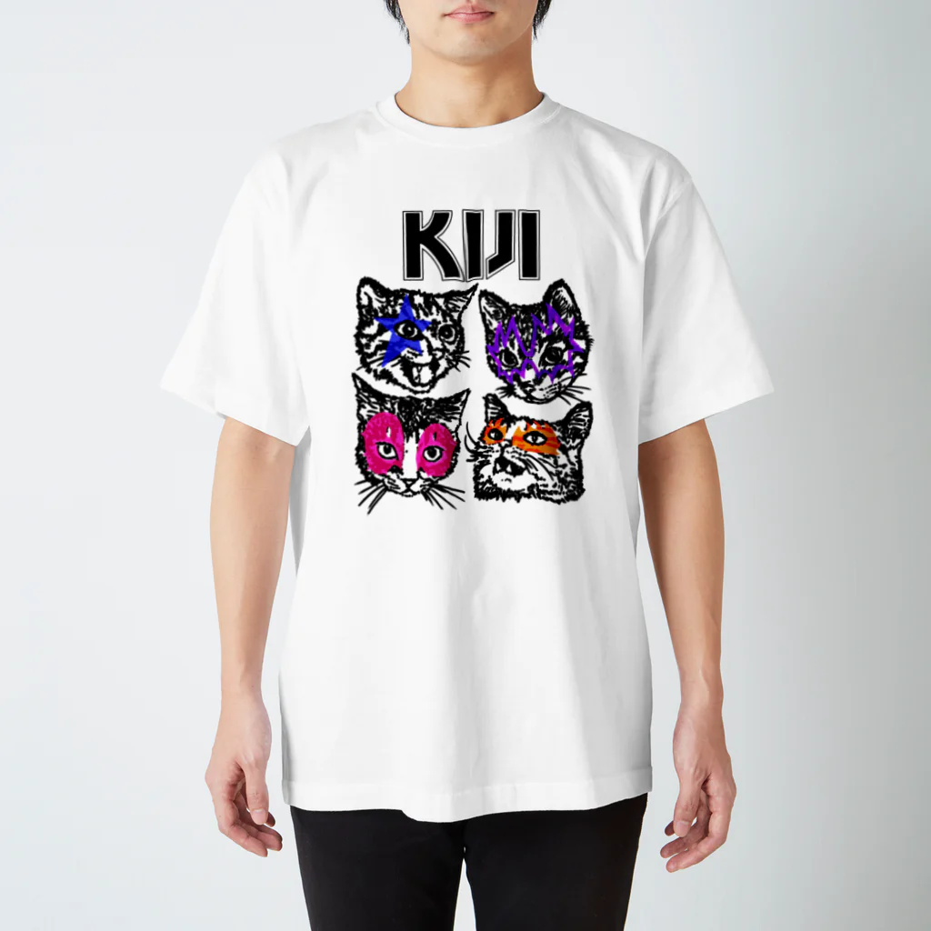 sawallowのKijitora KISS スタンダードTシャツ