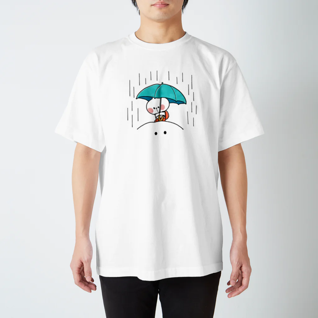 AKIRAMBOWのSpoiled Rabbit Umbrella / あまえんぼうさちゃん かさ Regular Fit T-Shirt